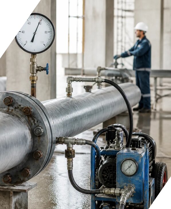 Испытание трубопроводов на прочность в Котласе от 5182 р. | ЭкспертизаРоссия